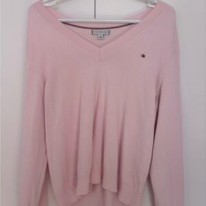 Tommy Hilfiger Light Pink V-Neck Sweater
